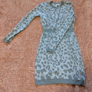 Old Navy Cheetah Sweater Dress